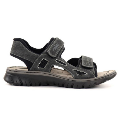 Rieker Mens Sandal Nim 267 26763-45 Grey