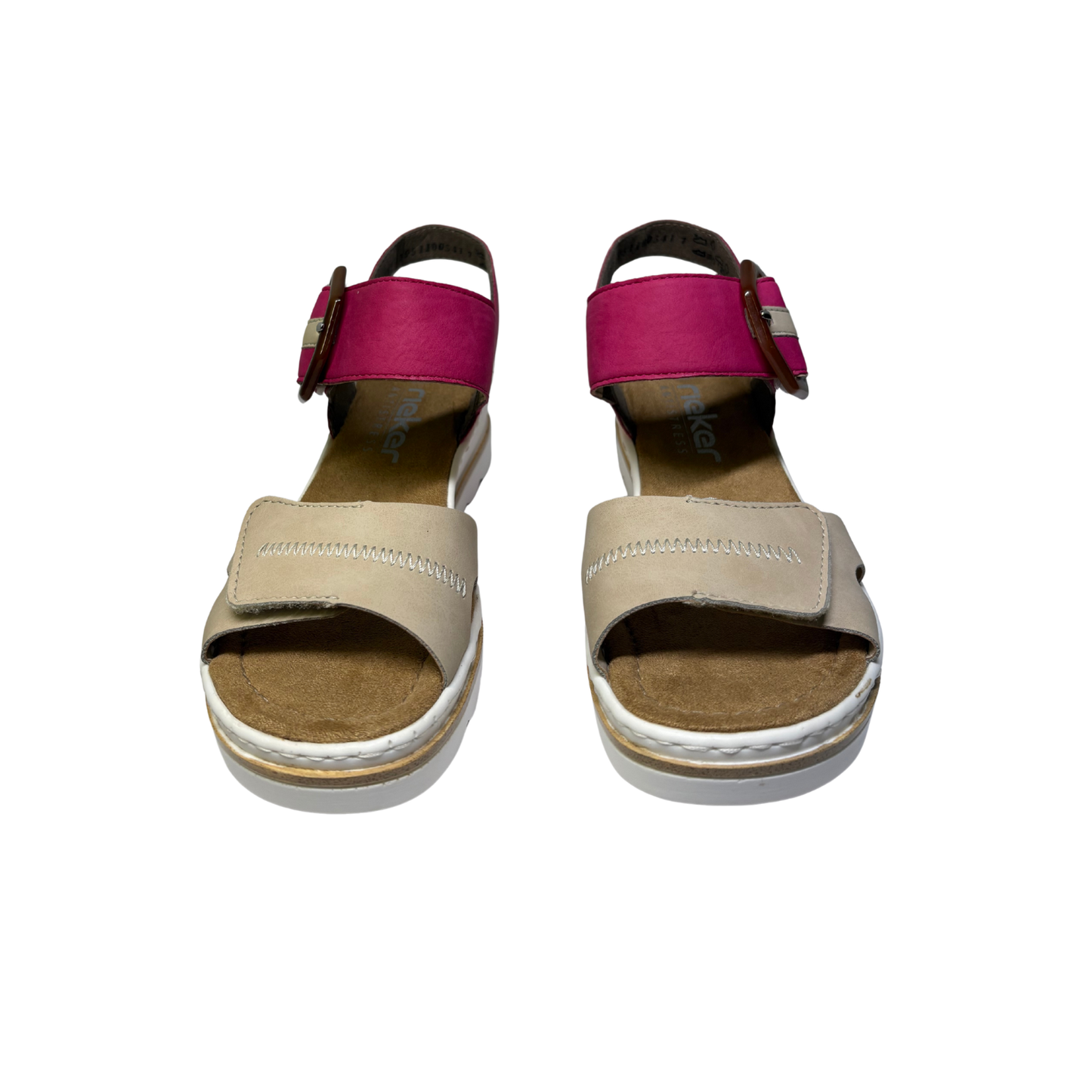 Rieker Whitney 674 Beige Bright Pink