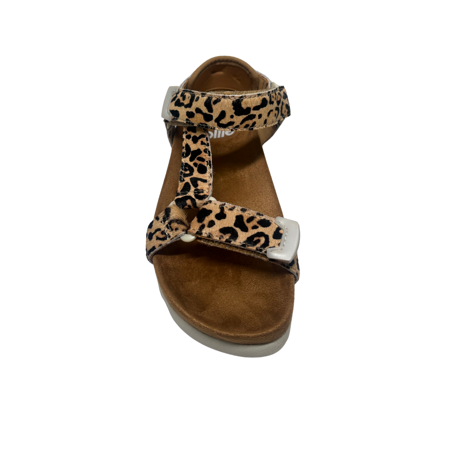 Rollie Sandal Tooth Wedge Neutral Leopard