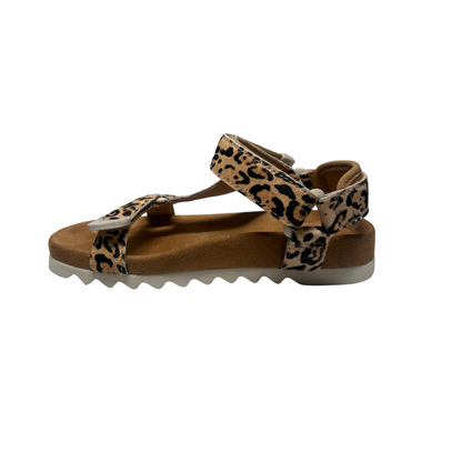 Rollie Sandal Tooth Wedge Neutral Leopard
