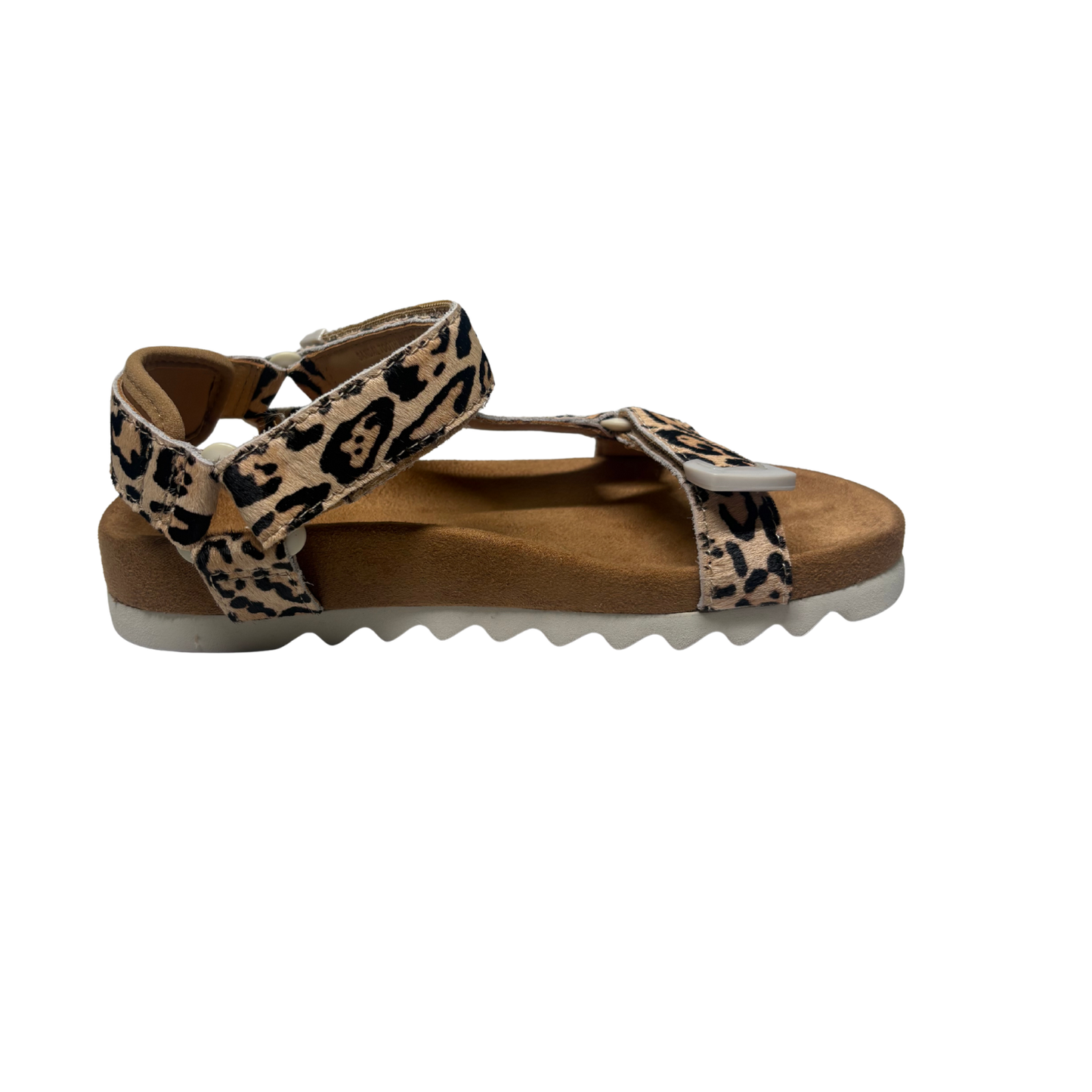 Rollie Sandal Tooth Wedge Neutral Leopard