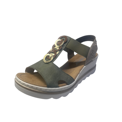Rieker 674 Wright Green / Beige
