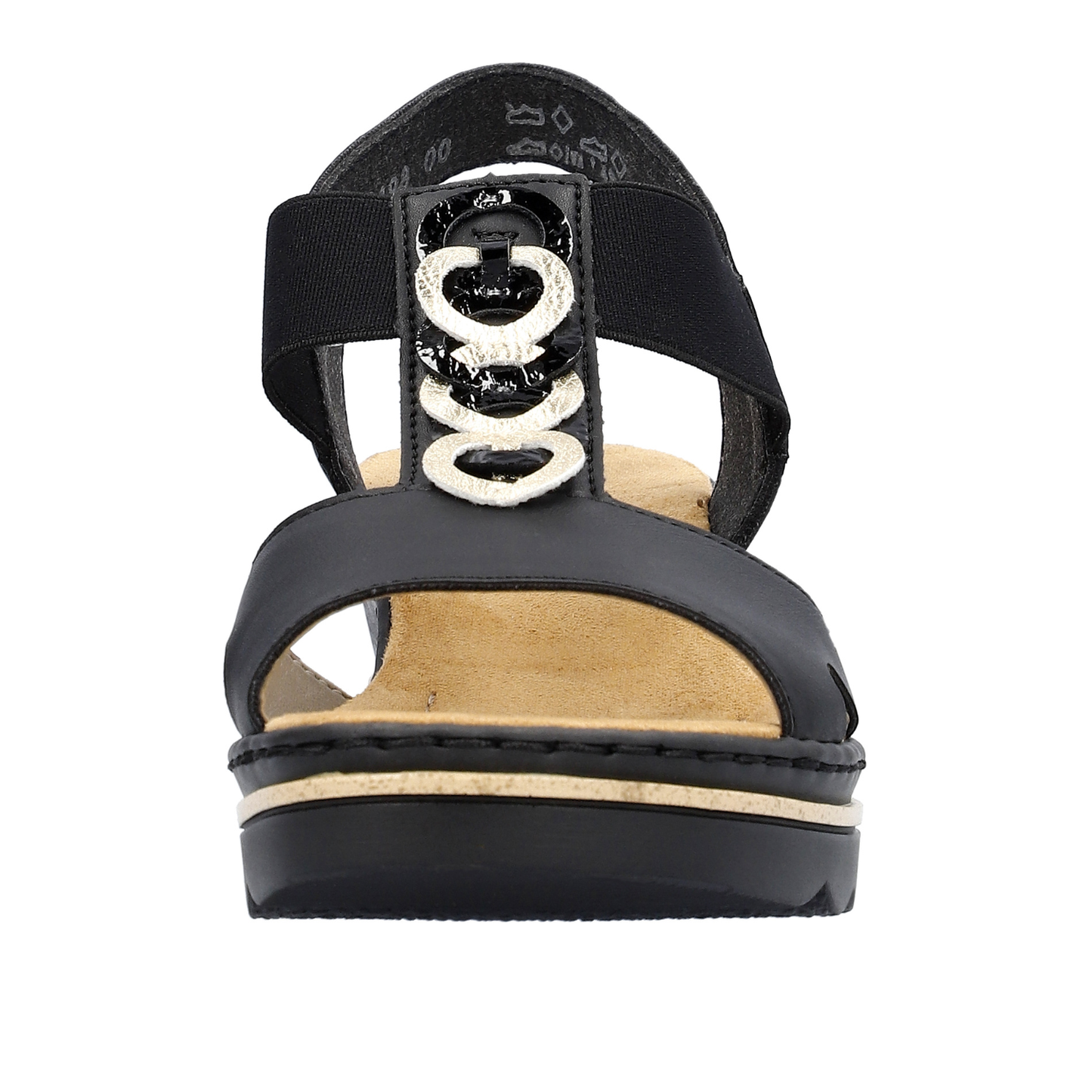 Rieker Wright674  Black/Gold