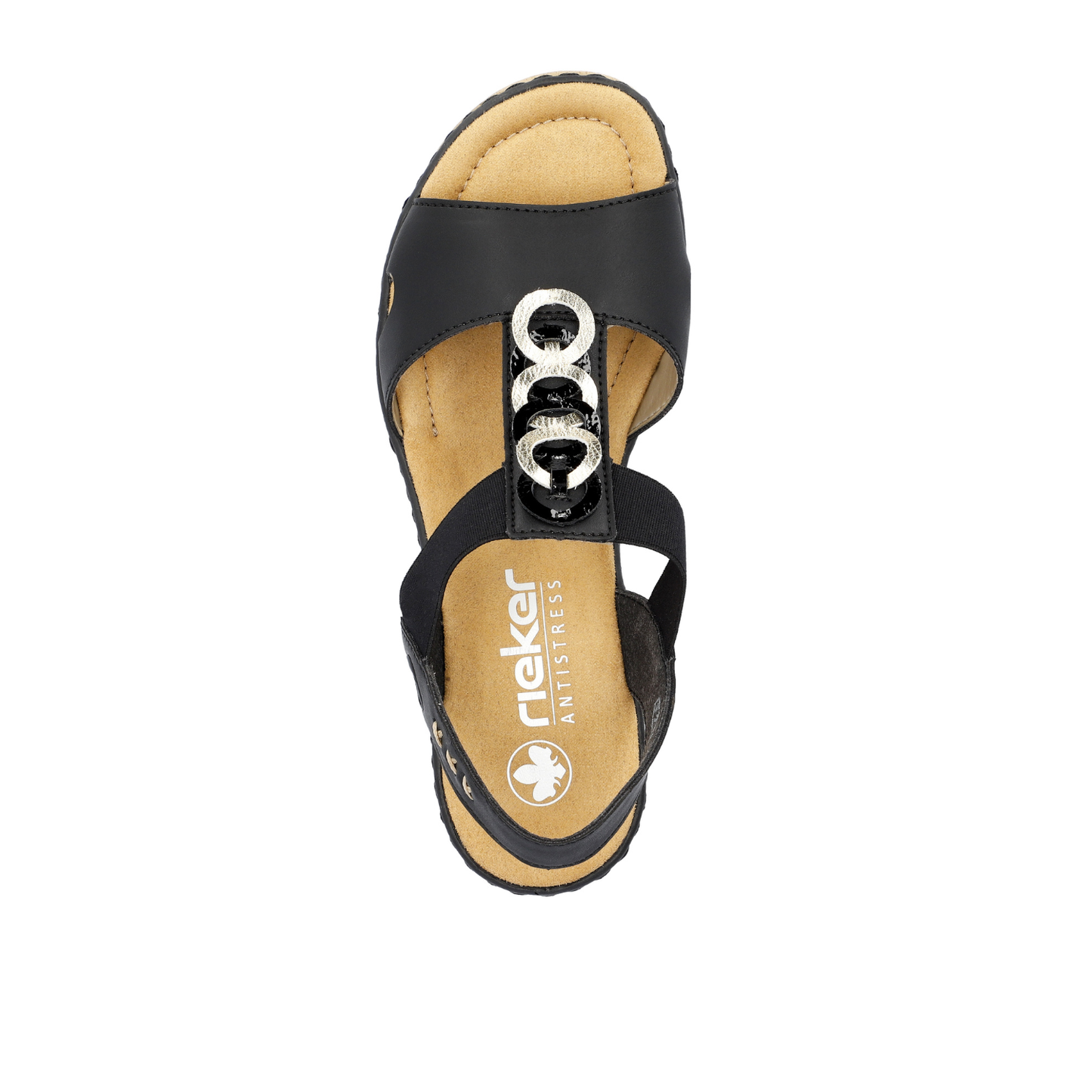 Rieker Wright674  Black/Gold