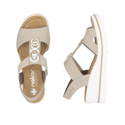Rieker Wright674 Beige/White