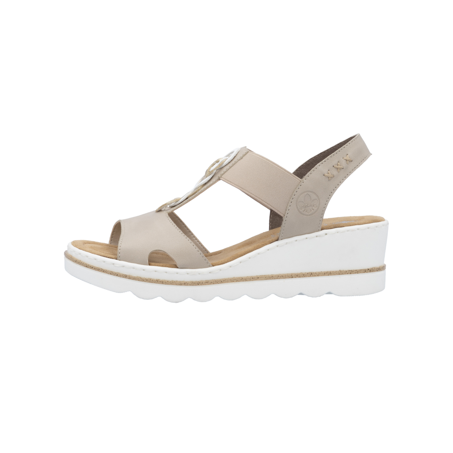 Rieker Wright674 Beige/White