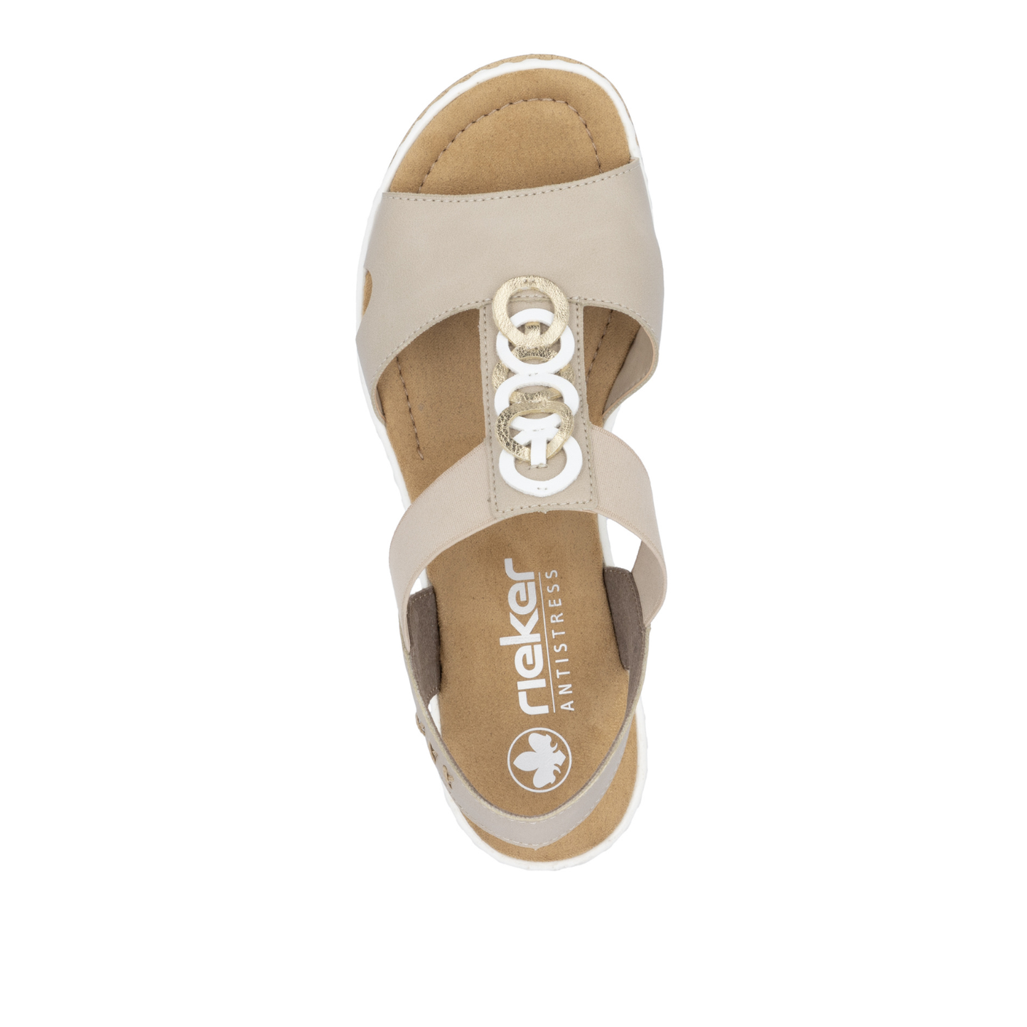 Rieker Wright674 Beige/White
