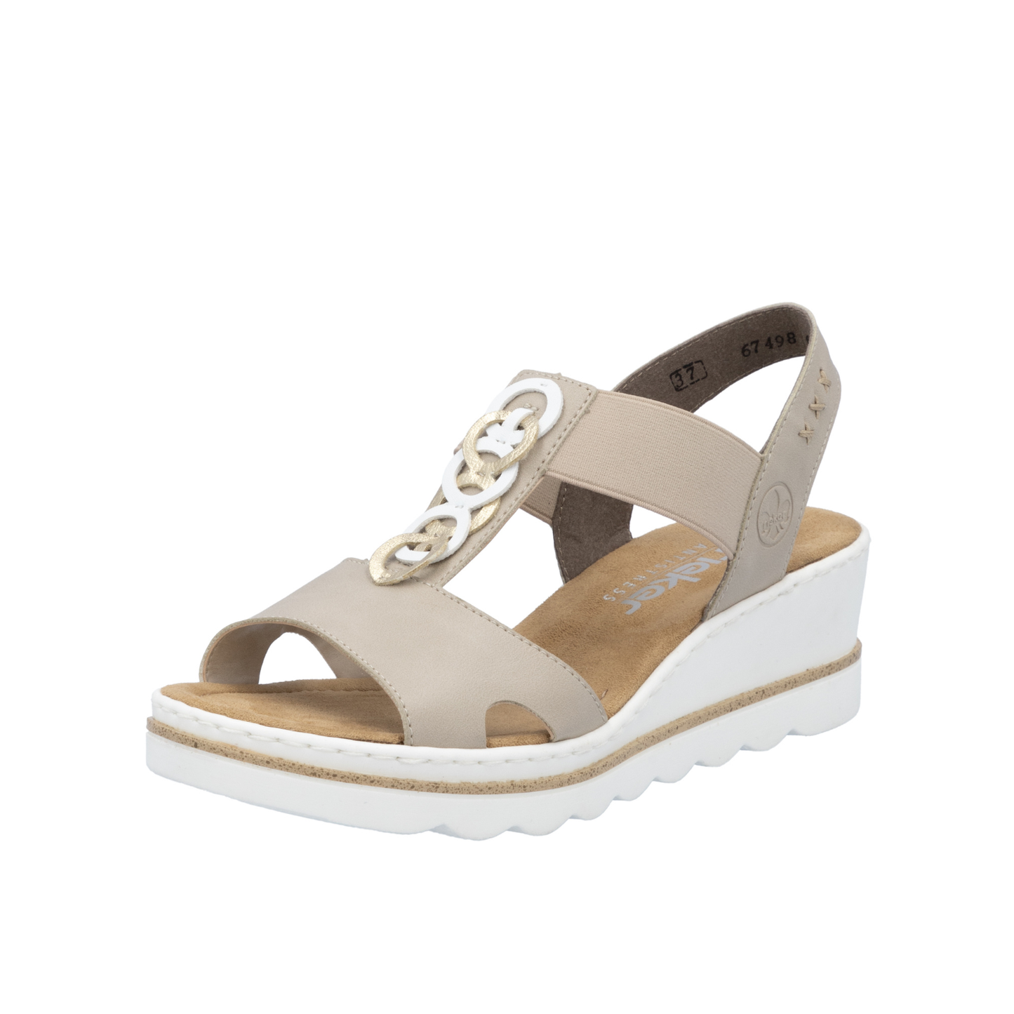 Rieker Wright674 Beige/White