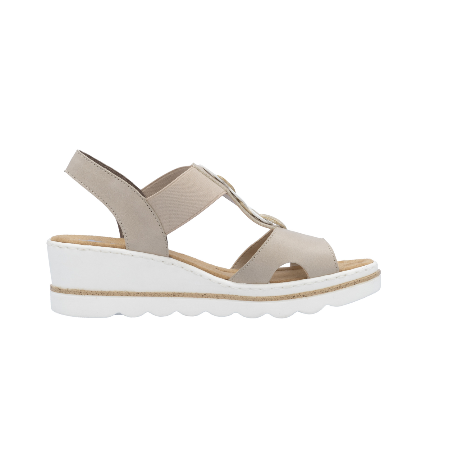 Rieker Wright674 Beige/White