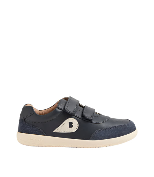 Iw Champ Navy Leather Flat Shoes