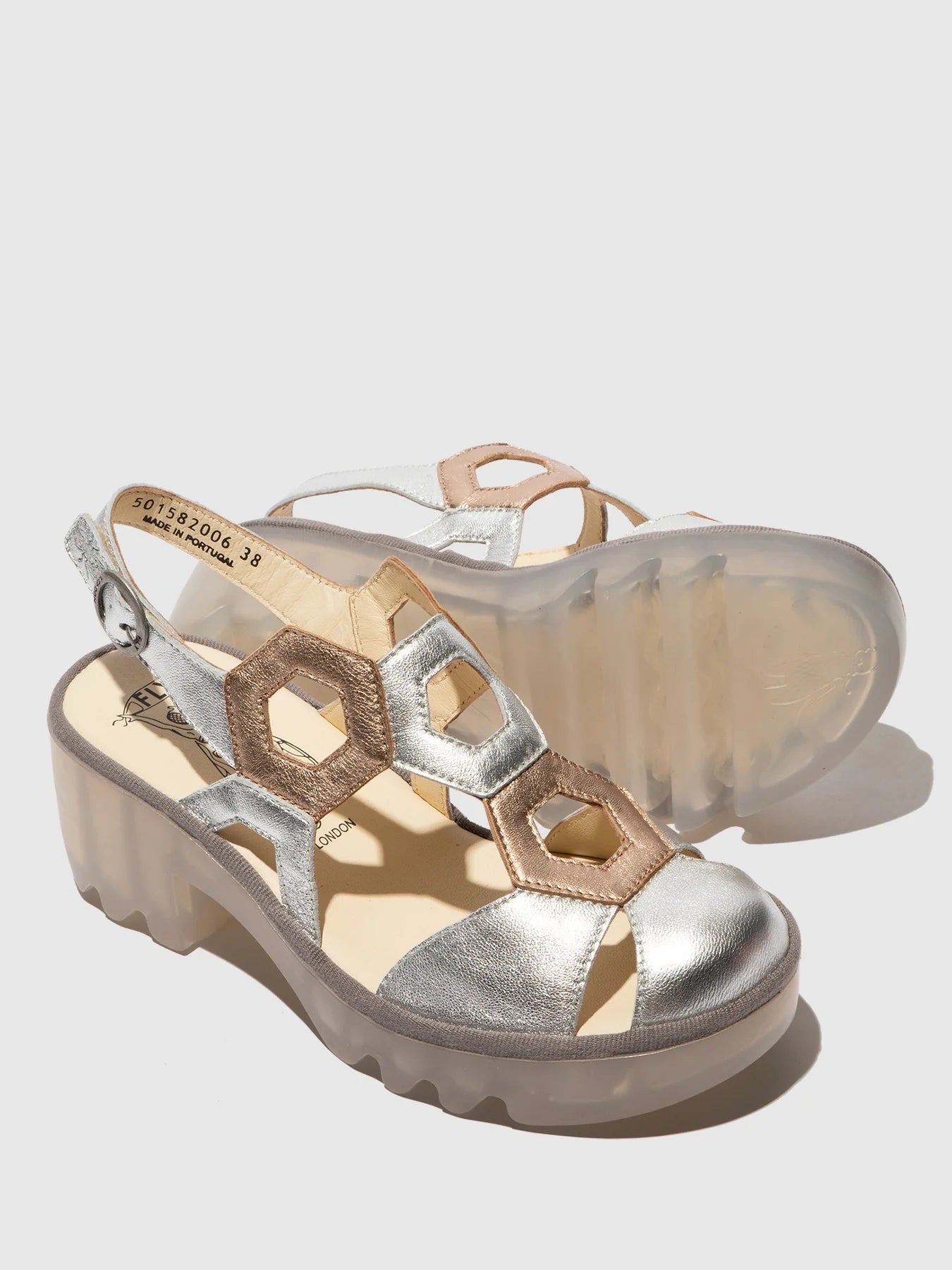 Fly London Trul Silver/Sahara