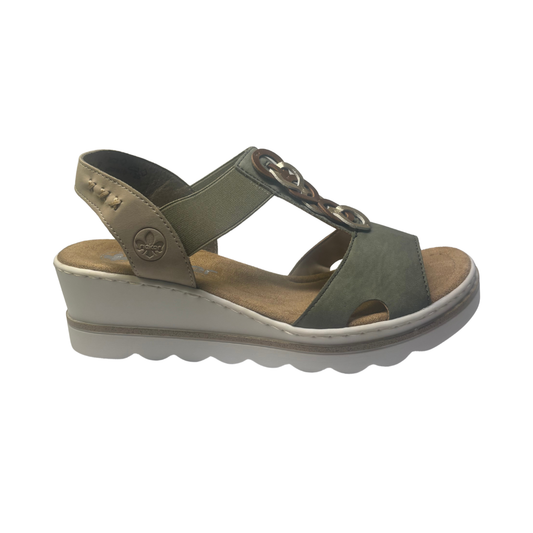 Rieker 674 Wright Green / Beige
