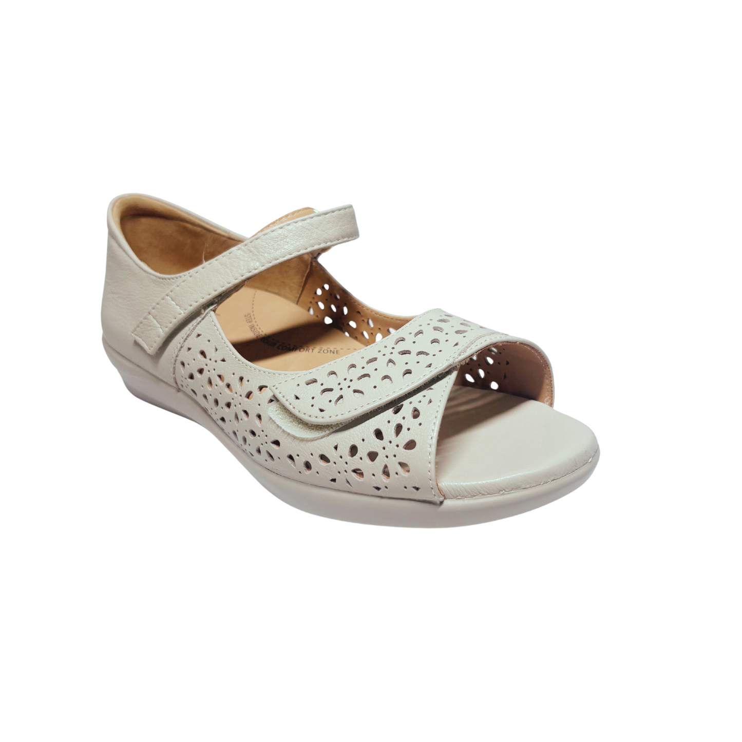 Ziera Daffodil W Almond Leather sandals