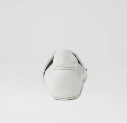 Ss Blue Whale Dawn Blue Leather Flat Shoes