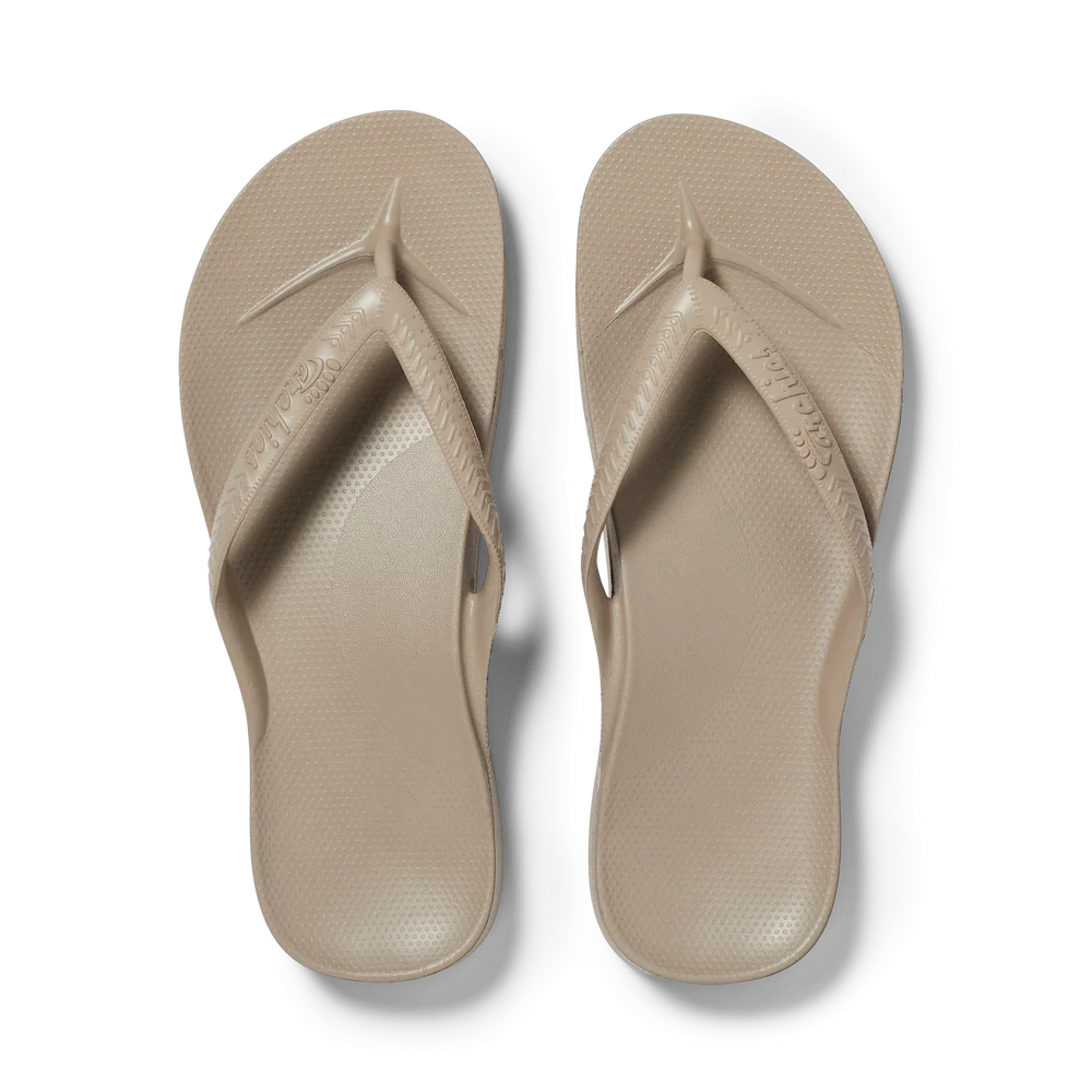 Archies Arch Support Jandals Taupe
