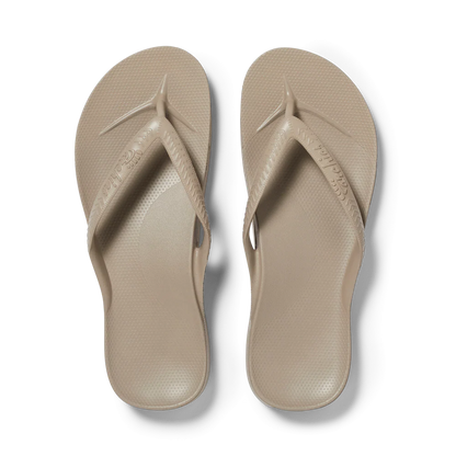 Archies Arch Support Jandals Taupe