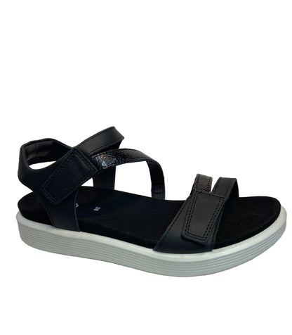 Ecco Soft Sandal W 3-Strap Black