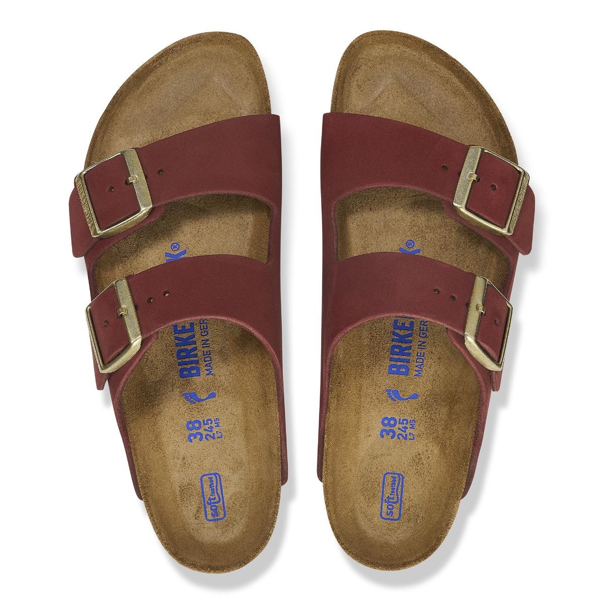 Birkenstock Arizona SFB Nubuck Leather Zinfandel