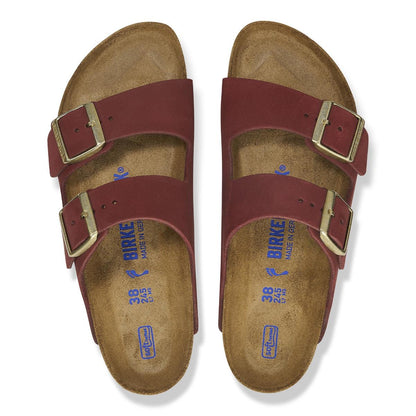 Birkenstock Arizona SFB Nubuck Leather Zinfandel