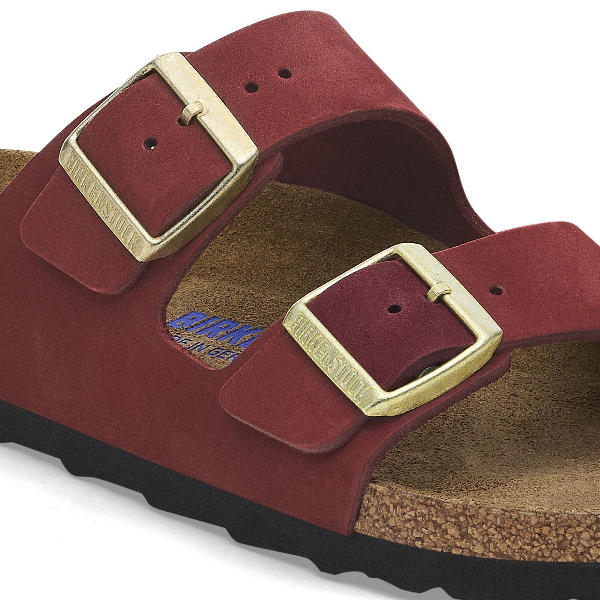 Birkenstock Arizona SFB Nubuck Leather Zinfandel