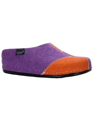 Dr Feet Hilda purple orange combo