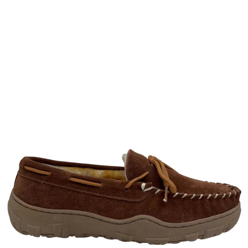 Tamarac Utah Cow Suede Slippers Allspice Mens